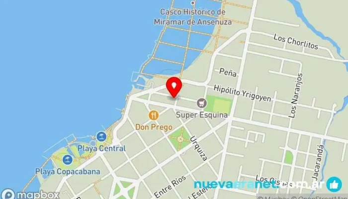 mapa de Creaciones Cerutti - Carteras de cuero, decoración para el hogar, regalería- Marroquinería en Miramar de Ansenuza