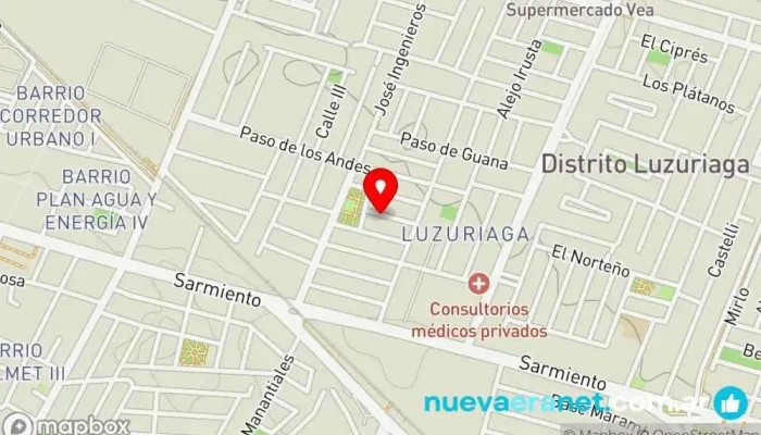mapa de Crème Brûleé Pastelería en Barrio Jardín Luzuriaga