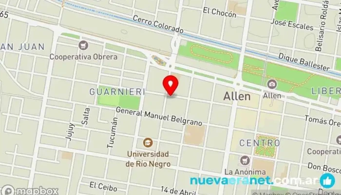 mapa de Creme de la creme Panadería en Allen