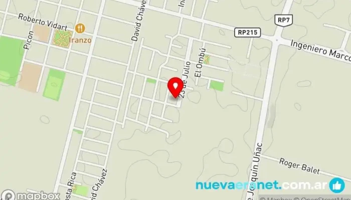 mapa de Cristo es la vida Yeshua Panadería en Villa Aberastain
