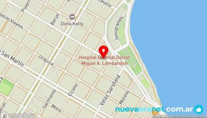 mapa de Croatina Pastelería en Puerto San Julian