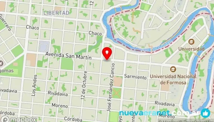 mapa de Crocante Pastelería Centro Panadería en Clorinda