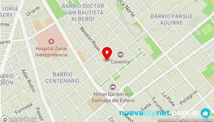 mapa de CROISSANT PASTELERIA Pastelería en Santiago del Estero