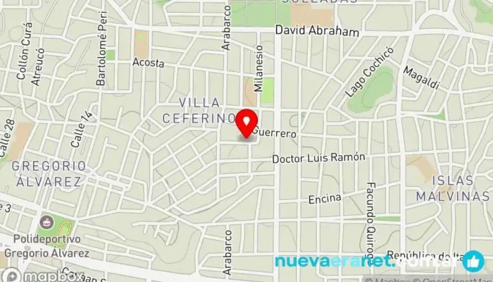 mapa de Csseritos Neuquén Panadería en Neuquén