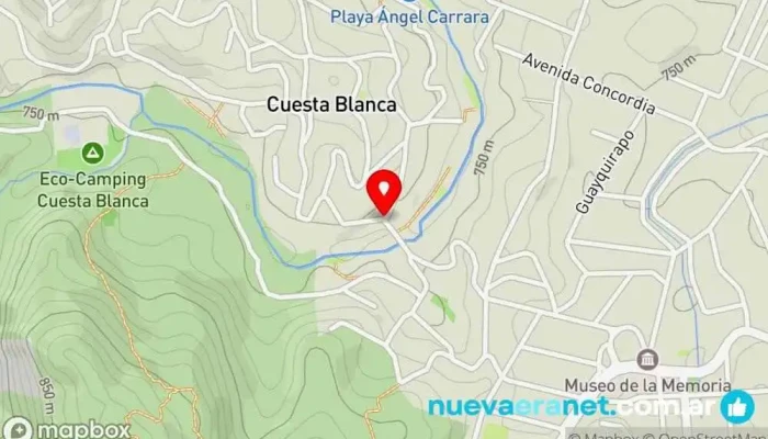 mapa de Cuesta Blanca  en Cuesta Blanca