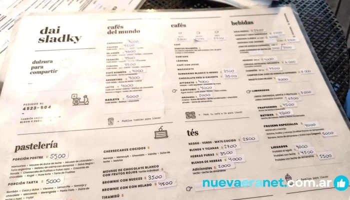 Dai Sladky -    Pasteleria Y Casa De Te Carta - Santa Fe de la Vera Cruz