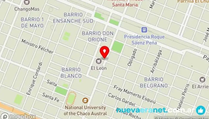 mapa de Dan - Mir Panaderia Panadería en Sáenz Peña