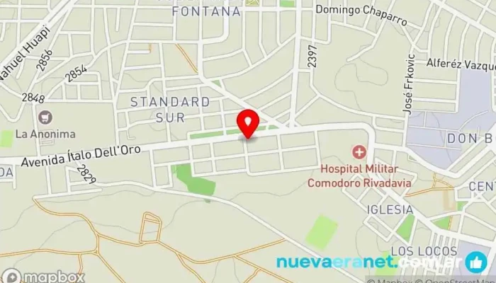 mapa de Dannys Patissiere Pastelería en Comodoro Rivadavia
