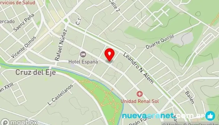 mapa de Daparte Repuestos Tienda de repuestos para automóviles en Cruz del Eje
