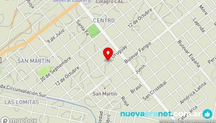 mapa de David Casa De Carnes Carnicería en Gral. Cabrera