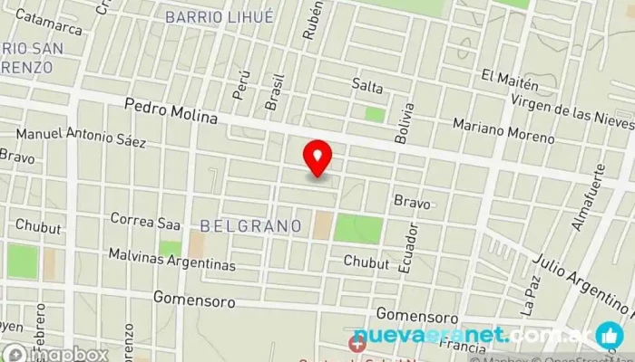 mapa de De Glotones Pastelería en Guaymallén