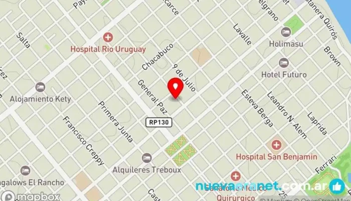 mapa de De Gluten Ni Hablar, Alimentos Libres de Gluten Pizzería, Restaurante, Supermercado en Colón