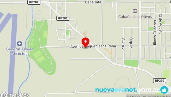mapa de De Mil Amores Pastelería en Gral. Alvear