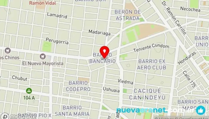 mapa de Deco Tortas Cin Pastelería en Corrientes