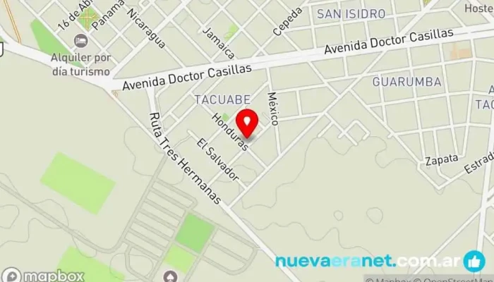 mapa de Del Isa Pastelería en Chajarí