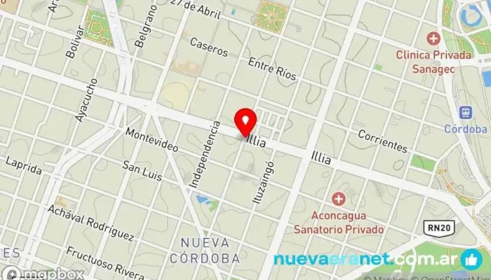 mapa de Del Pilar – Pan & cosas ricas Panadería en Córdoba