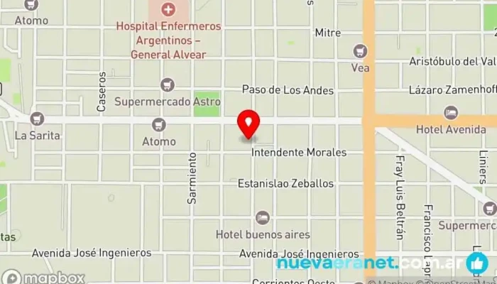 mapa de Deleite tienda pastelería Pastelería en Gral. Alvear