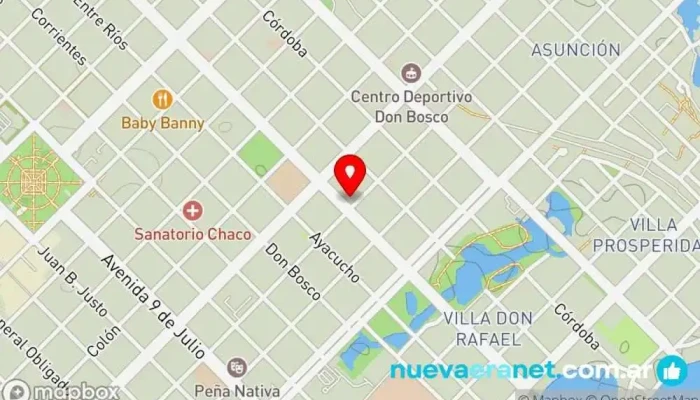 mapa de Deli Pastelería Pastelería en Resistencia