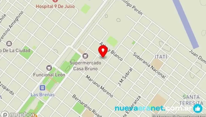 mapa de Delicias asg Panadería en Las Breñas