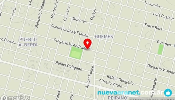 mapa de Delicias Criollas Panadería en Córdoba