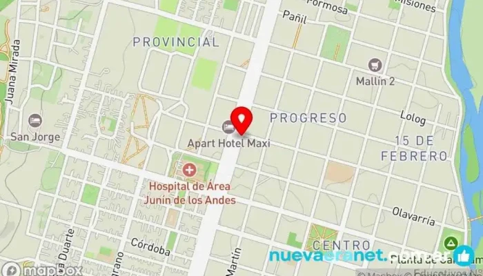 mapa de Delicias del Fin del Mundo Panadería, Panadería mayorista en Junín de los Andes