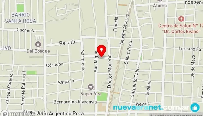 mapa de Delicias, panaderia Panadería en Las Heras