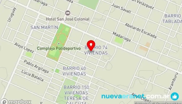 mapa de Despensa Milagros Supermercado en Santo Tomé
