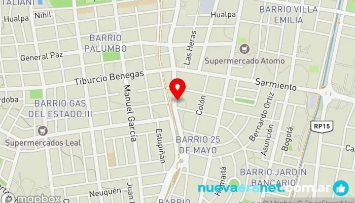 mapa de Despensa Pan y Queso Kiosco, Panadería, Quesería, Quiosco, Almacén en Godoy Cruz