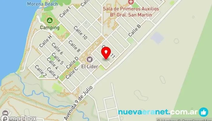 mapa de Despensa San Miguel Tienda general en Ituzaingó