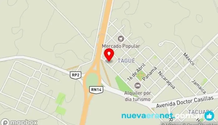 mapa de DESPENSA Y PANADERIA CASA BLE Panadería en Chajarí