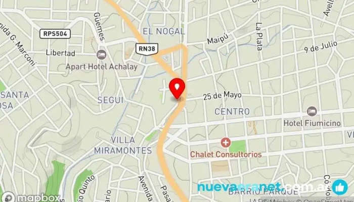 mapa de Dillet propiedades Agencia inmobiliaria en La Falda