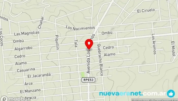 mapa de Disensa-Corralón Ferretería El Tala Tienda de materiales para la construcción, Ferretería en La Granja