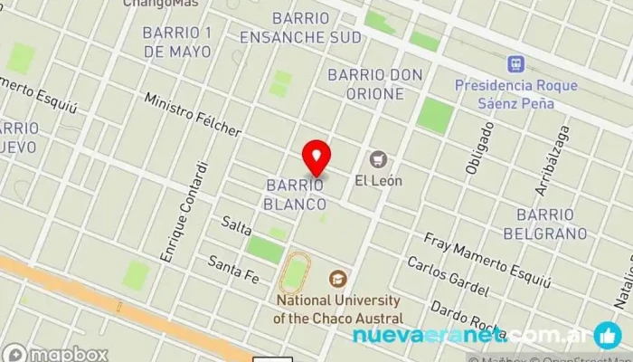 mapa de Distribuidora Ju-mi Golosinas Y Galletitas Tienda de galletas en Sáenz Peña