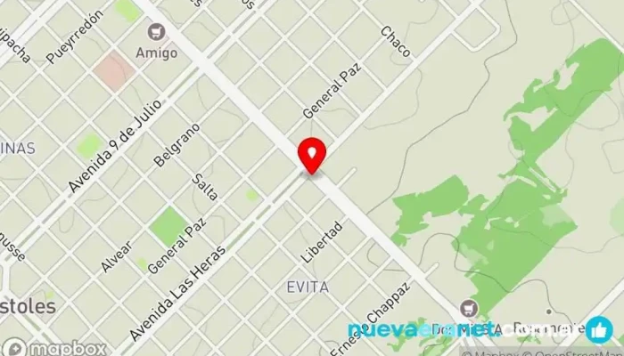 mapa de Distribuidora La Hormiguita Centro comercial en Apóstoles