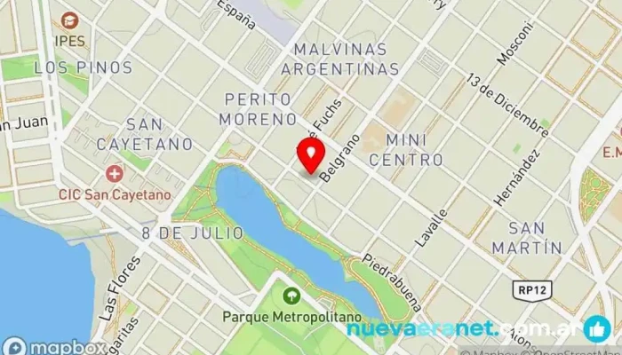 mapa de DISTRIBUIDORA VIRGEN DE GUADALUPE Pastelería en Caleta Olivia