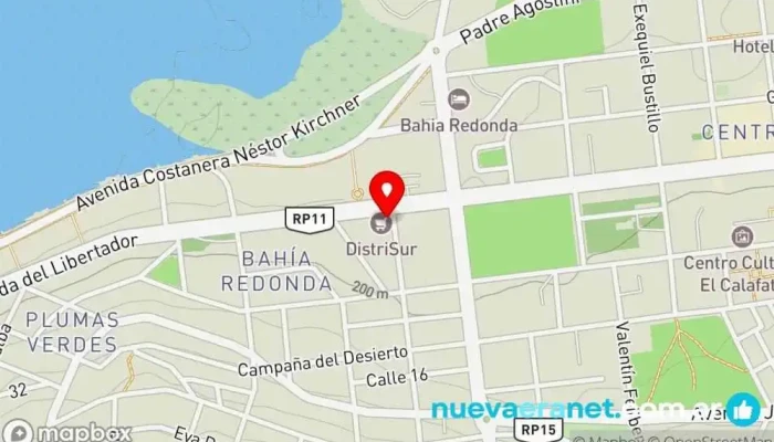 mapa de Distrisur Supermercado en El Calafate