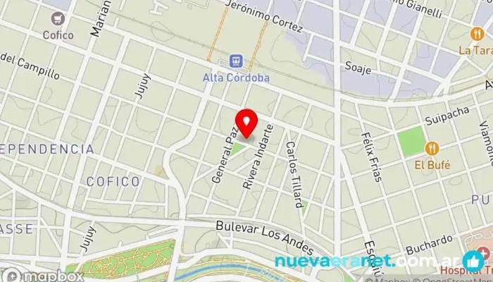 mapa de DODICI PASTELERÍA Pastelería en Córdoba