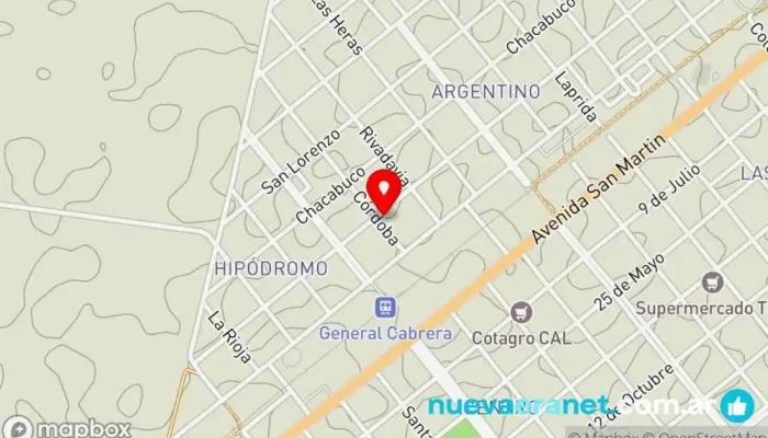 mapa de Dolfi Polirubro Centro comercial en Gral. Cabrera