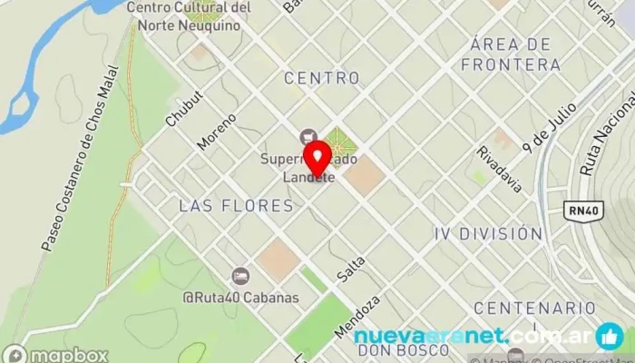 mapa de DON COSTA PASTELERIA Pastelería, Oficina de cambio de divisas, Cafetería, Heladería en Chos Malal