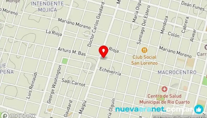 mapa de Don Gregorio Panadería en Río Cuarto
