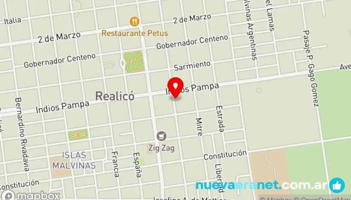 mapa de Don Jorge Panadería en Realico