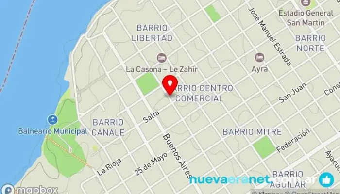 mapa de Don Julio Panadería y Pizzería Panadería en Bella Vista