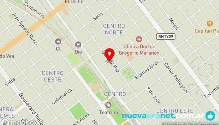 mapa de Don pan Panadería en Villa María
