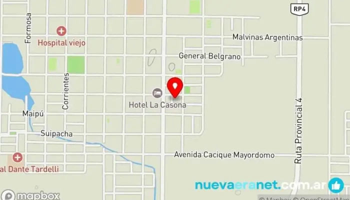 mapa de Doña Emma Panadería en Pampa del Indio
