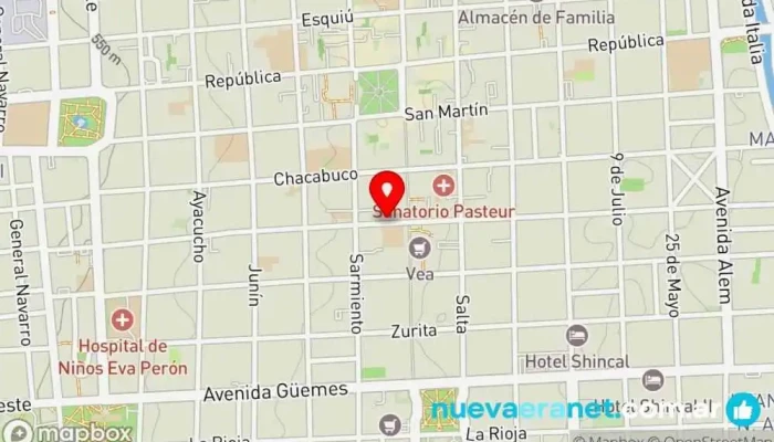 mapa de Donatilla Pastelería y Café Pastelería en San Fernando del Valle de Catamarca