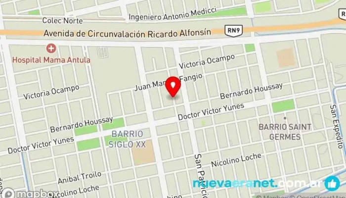 mapa de Dónde yo vivo Casa de subastas en Santiago del Estero
