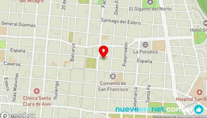 mapa de Donuto Salta Panadería en Salta