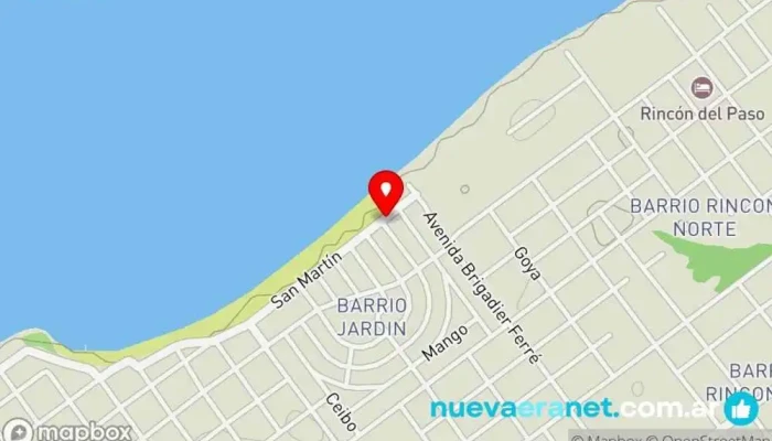 mapa de Dorado Pesca Vip Club de pesca en Paso de la Patria