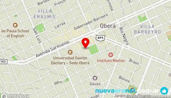 mapa de Doré Delicias | Panadería & Cafetería Panadería, Restaurante de desayunos, Cafetería en Oberá