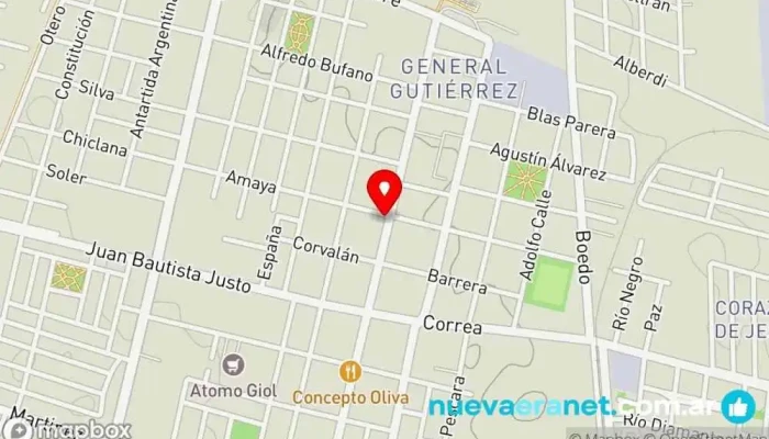 mapa de Dos amores . Pasteleria y panadería Panadería en Maipú